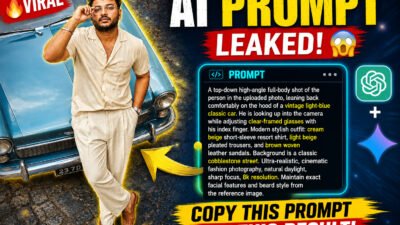 Viral AI Photo Prompt 2026: Copy-Paste करें और अपनी फोटो को Cinematic Fashion Look दें